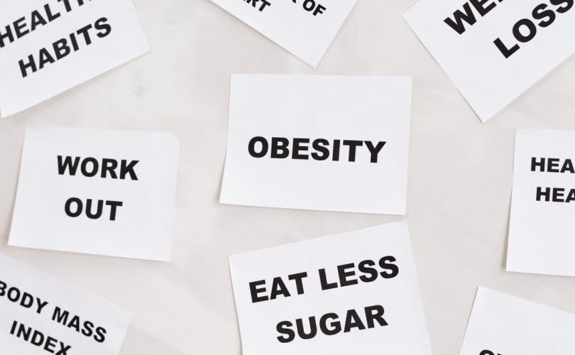 Conceptual image featuring motivational cards on health, fitness, and wellness on a white background.